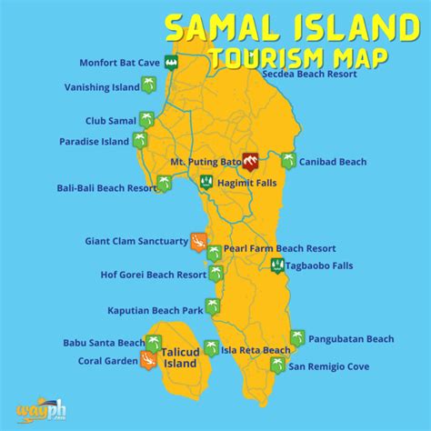 map of samal island